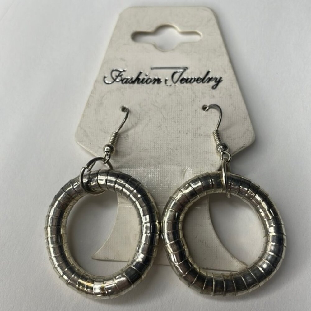 Bendable Silver Drop Earrings